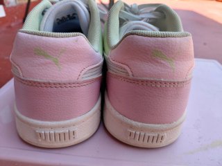 Zapatillas Puma Niña Rosa y Blanco