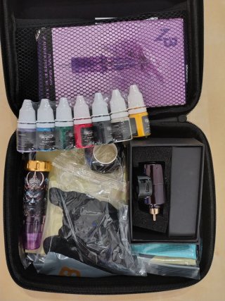 Kit Máquina Tatuaje inalámbrica needle be