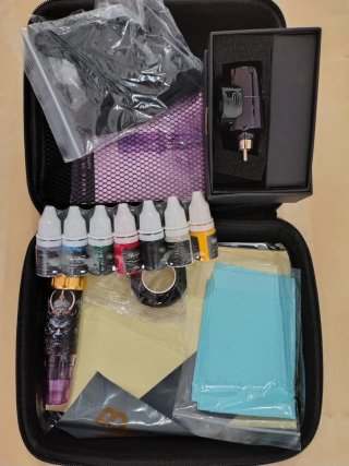 Kit Máquina Tatuaje inalámbrica needle be