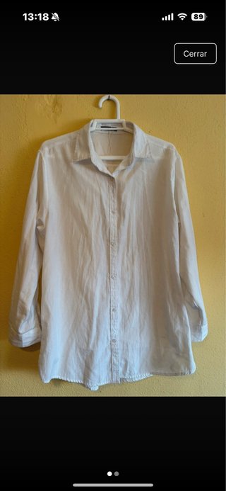 Camisa blanca manga larga