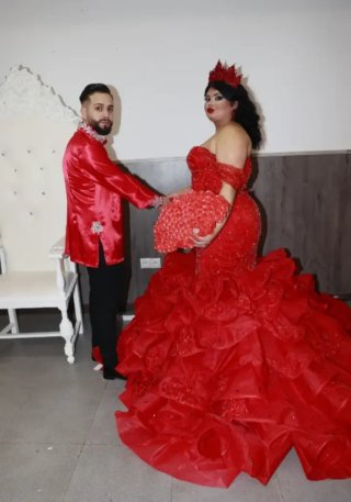 Vestido de Novia Gitana Rojo