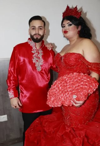 Vestido de Novia Gitana Rojo