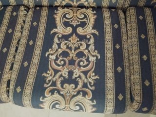 Conjunto sofas Vintage Tela y Madera