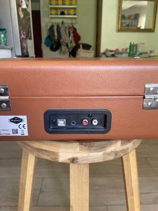 Tocadiscos Maleta Retro Marrón