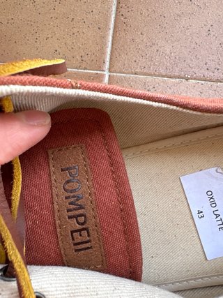 Zapatos Pompeii Rojo Talla 43