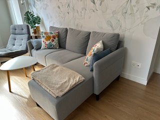 Sofá IKEA 3 plazas con chaise longue