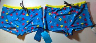Bañadores ESUCA niño azul y amarillo