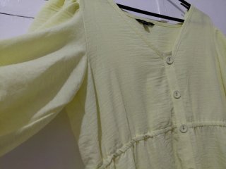 Vestido Modesto Amarillo Talla Única