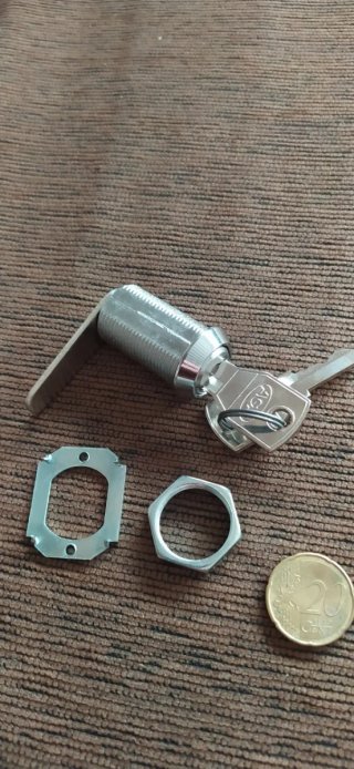 Cerradura de lengüeta con 2 llaves