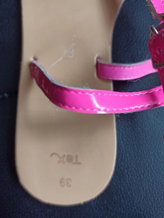 Sandalias Tiras Rosas Talla 39
