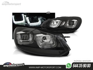 FAROS DELANTEROS LUZ DIURNA U TYPE PARA VOLKSWAGEN GOLF MK6
