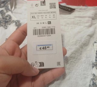 Blusa Zara bordada talla única