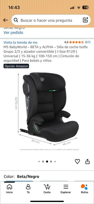 Silla de coche  ... 50€ por uno , usado poco meses