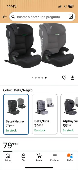 Silla de coche  ... 50€ por uno , usado poco meses