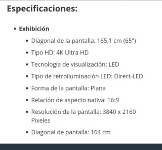 Televisor LG 65 pulgadas