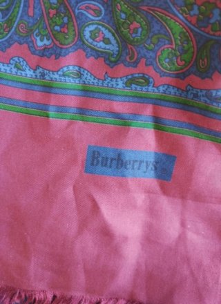 Foulard Burberry's in seta con fantasia