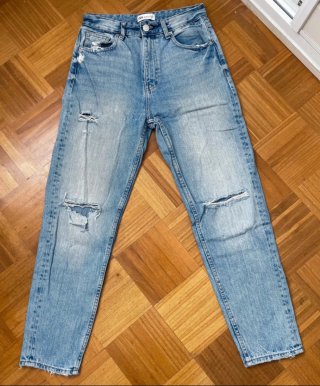 Pantalones vaqueros Zara azules