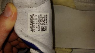 Scarpe Adidas sneakers bianche e blu