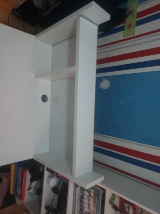 Estantería de estudio blanca