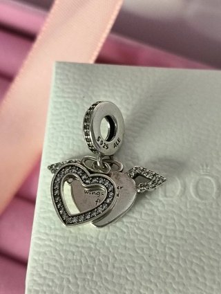 Pandora Charm Corazón Alas S925 ALE