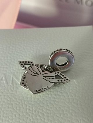Pandora Charm Corazón Alas S925 ALE