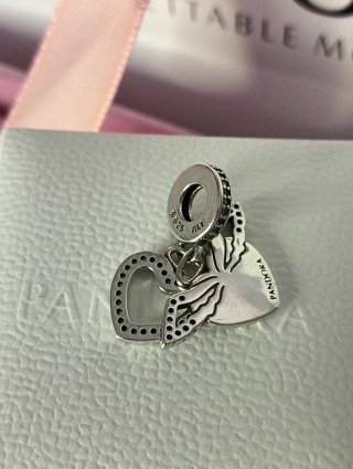 Pandora Charm Corazón Alas S925 ALE