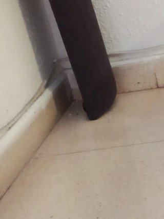 Cabecero de tela negro y gris