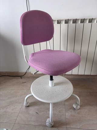Silla de escritorio juvenil rosa