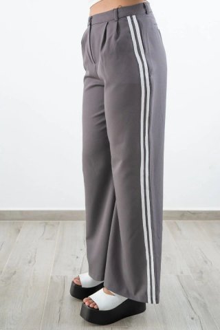 Pantalón Deportivo Gris Doble Franja