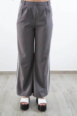 Pantalón Deportivo Gris Doble Franja