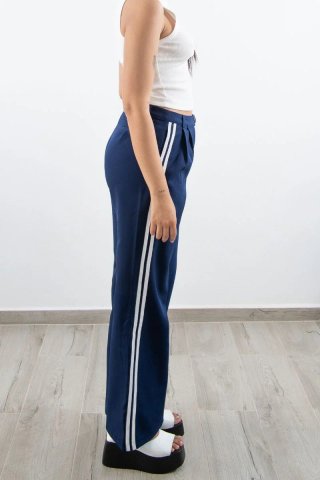 Pantalón Deportivo Gris Doble Franja