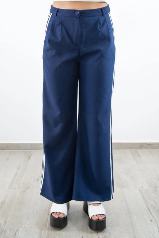 Pantalón Deportivo Gris Doble Franja