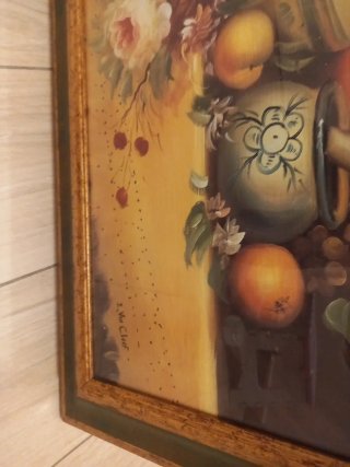 Quadro olio natura morta anni 70-80