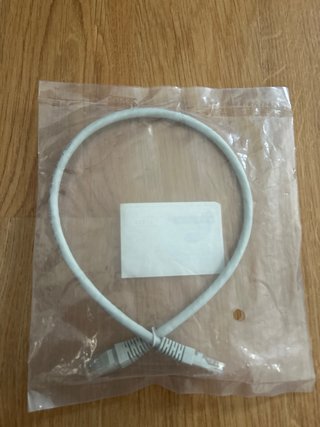 Cable Red Ethernet CAT6 0,5m Gris