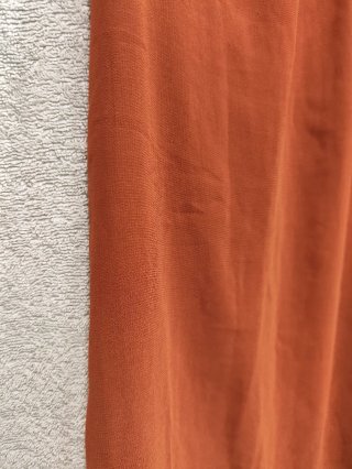 Vestido sin mangas teja terracota
