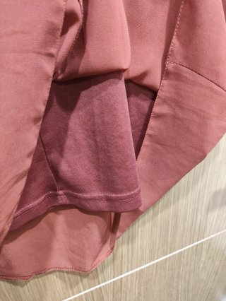 Vestido sin mangas teja terracota