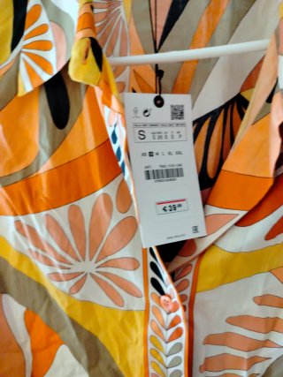 Camisa Zara Estampada Multicolor