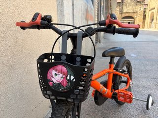 Bicicleta infantil 12 naranja