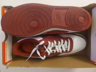 Nike Court Vision Rojo y Blanco Totalmente nuevas