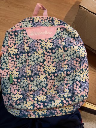 Mochila United Colors of Benetton floral