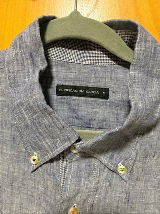 Camisa Lino Purificación García Talla 5 Azul