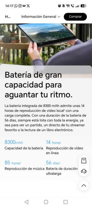 Tablet Honor Pad X8a Grigio