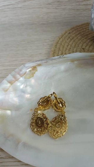 Pendientes Zarina Vintage Chapado Oro 18k