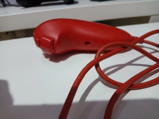 Controller Nunchuk ufficiale Nintendo Wii Rosso