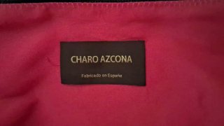 Vestido Charo Azcona fiesta rosa fucsia