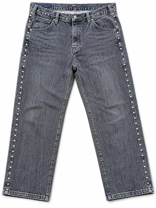 Pantalones Cargo Grises Anchos