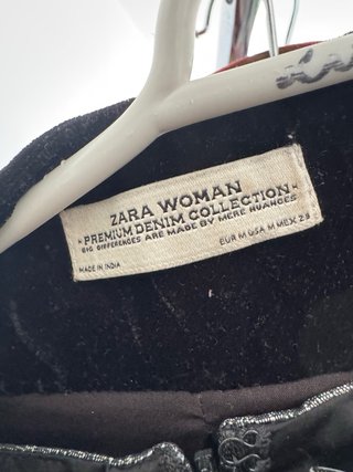 Chaqueta Zara Terciopelo Bordada Multicolor