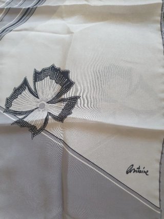 Foulard seta vintage firmato Antoine Fer Gio