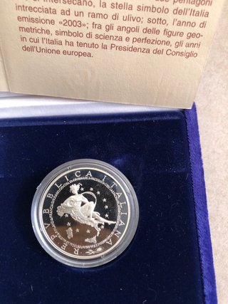 Moneta 10€ in Argento Unione Europea 2003