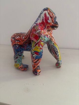 Figura Gorila Graffiti Decorativa
